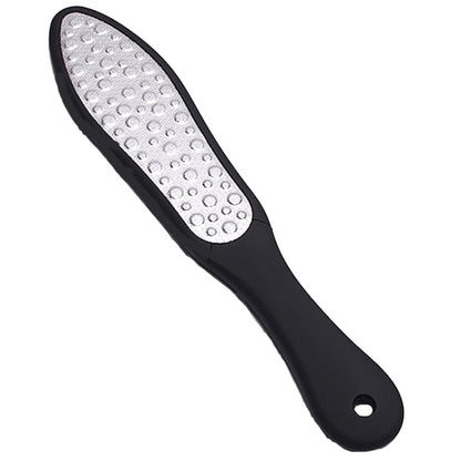 สแตนเลสสตีลสองด้าน Dead Skin File Grater Pedicure Scrub แต่งเล็บ เครื่องมือ