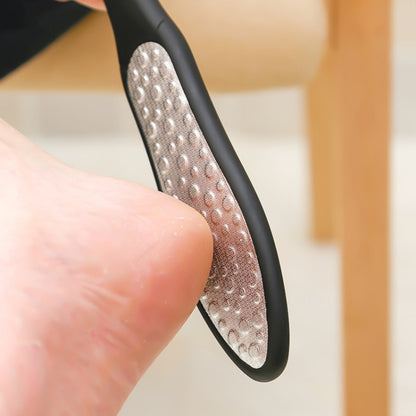 สแตนเลสสตีลสองด้าน Dead Skin File Grater Pedicure Scrub แต่งเล็บ เครื่องมือ