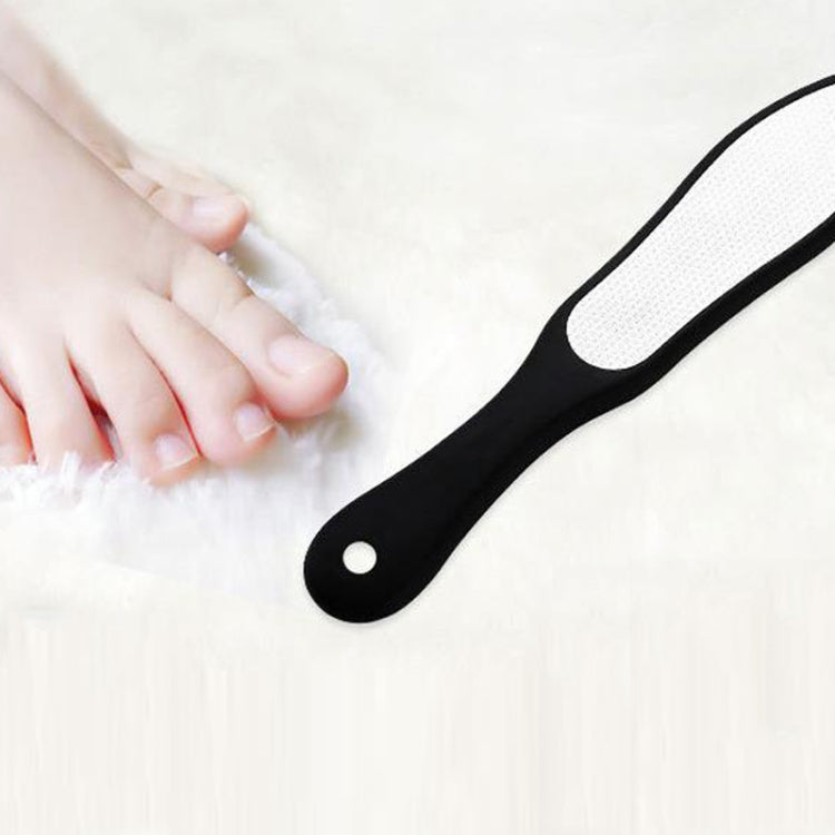 สแตนเลสสตีลสองด้าน Dead Skin File Grater Pedicure Scrub แต่งเล็บ เครื่องมือ