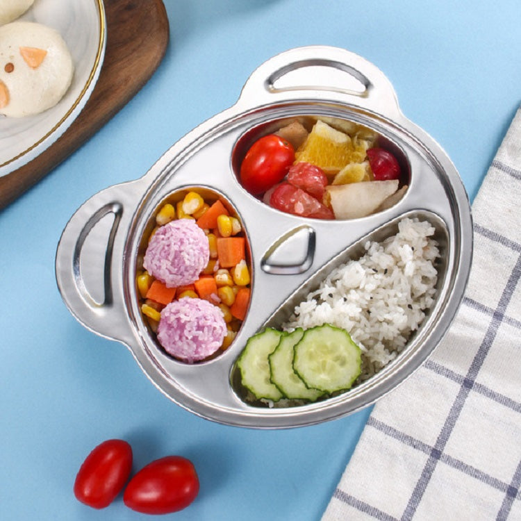 จานอาหารค่ำการ์ตูนตารางสแตนเลสในครัวเรือนสำหรับเด็ก, Dinner Plate