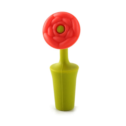 3 PCS Creative Wine เครื่องดื่มการเก็บรักษา Stopper ดอกไม้ซิลิโคนไวน์ Stopper, 3 PCS Rose Stopper, 3 PCS Red Sun Flower Beer Stopper, 3 PCS Leaf Beer Stopper