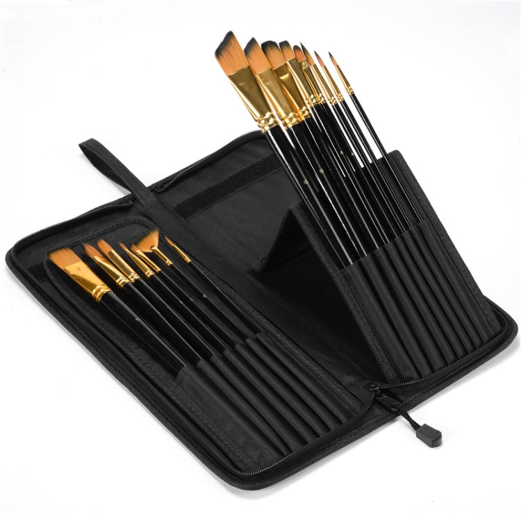 Professional ภาพวาดศิลปะไนลอน Gouache แปรงอะคริลิคชุดปากกาสีน้ำ, Watercolor Pen Set