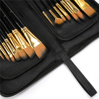 Professional ภาพวาดศิลปะไนลอน Gouache แปรงอะคริลิคชุดปากกาสีน้ำ, Watercolor Pen Set