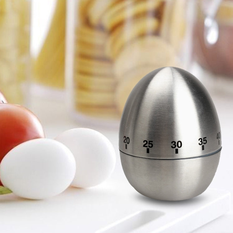 Mechanical Egg Kitchen Cooking Timer Alarm 60 นาทีเครื่องมือห้องครัวสแตนเลส, Mechanical Egg Timer