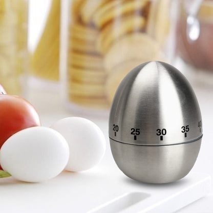 Mechanical Egg Kitchen Cooking Timer Alarm 60 นาทีเครื่องมือห้องครัวสแตนเลส, Mechanical Egg Timer