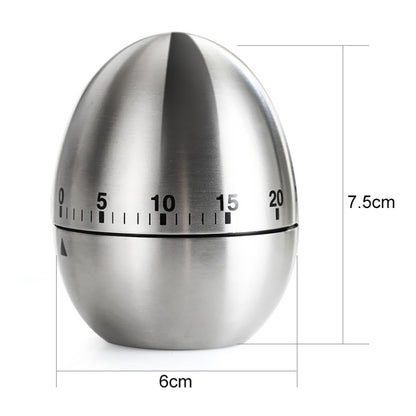 Mechanical Egg Kitchen Cooking Timer Alarm 60 นาทีเครื่องมือห้องครัวสแตนเลส, Mechanical Egg Timer