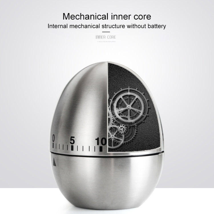 Mechanical Egg Kitchen Cooking Timer Alarm 60 นาทีเครื่องมือห้องครัวสแตนเลส, Mechanical Egg Timer