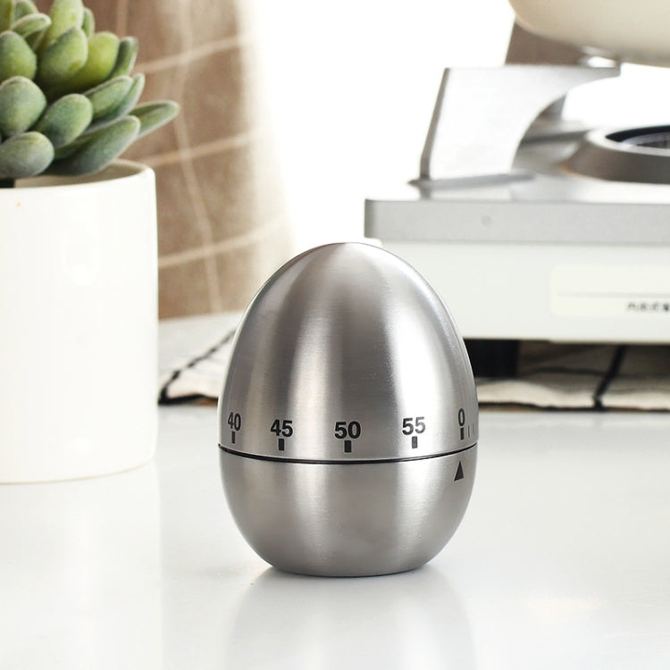 Mechanical Egg Kitchen Cooking Timer Alarm 60 นาทีเครื่องมือห้องครัวสแตนเลส, Mechanical Egg Timer