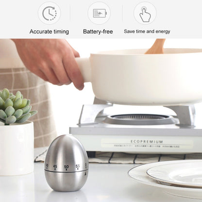 Mechanical Egg Kitchen Cooking Timer Alarm 60 นาทีเครื่องมือห้องครัวสแตนเลส, Mechanical Egg Timer