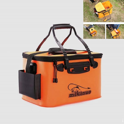 หนามัลติฟังก์ชั่พับกล่องปลาสดถังตกปลา, 35 cm (with Handle without Side Pockets), 50 cm (with Handle and Side Pocket)