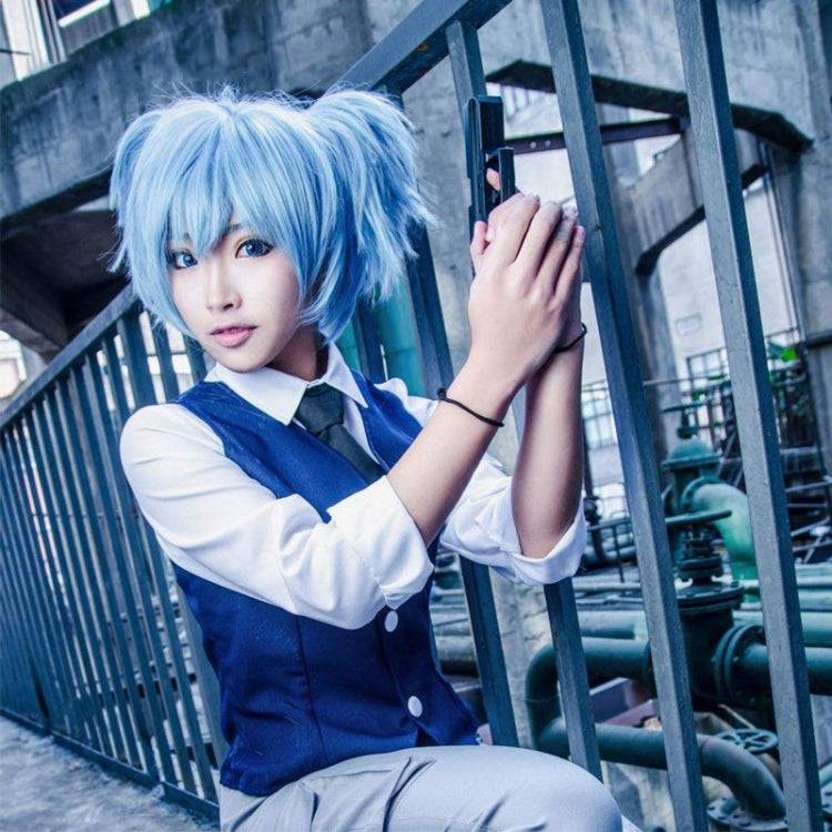 อะนิเมะลอบสังหารห้องเรียน Shiota Nagisa Ponytails วิกผมคอสเพลย์สังเคราะห์ผม