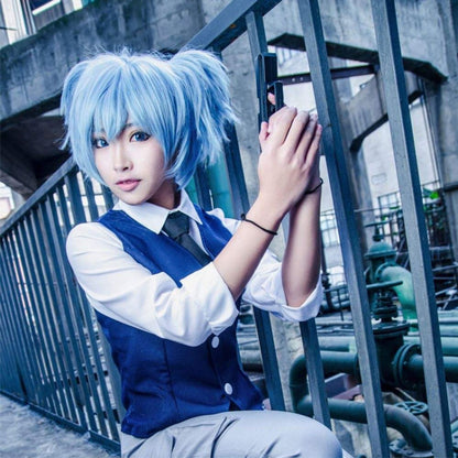 อะนิเมะลอบสังหารห้องเรียน Shiota Nagisa Ponytails วิกผมคอสเพลย์สังเคราะห์ผม