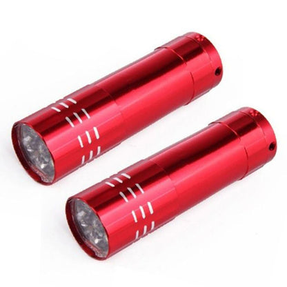 2 ชิ้นเครื่องเป่าเล็บมินิ LED ไฟฉายโคมไฟยูวีแบบพกพาสำหรับเล็บเจลเครื่องเป่าอย่างรวดเร็ว