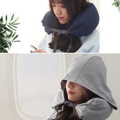 เครื่องบินแบบพกพาเดินทางหมอนคลุมด้วยผ้ารูปตัวยู Nap Time หมอนรองคอ