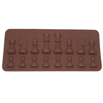 แม่พิมพ์ซิลิโคนหมากรุกช็อคโกแลตแม่พิมพ์สบู่น้ำตาลหิน, Chess Shape