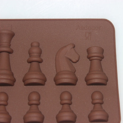 แม่พิมพ์ซิลิโคนหมากรุกช็อคโกแลตแม่พิมพ์สบู่น้ำตาลหิน, Chess Shape