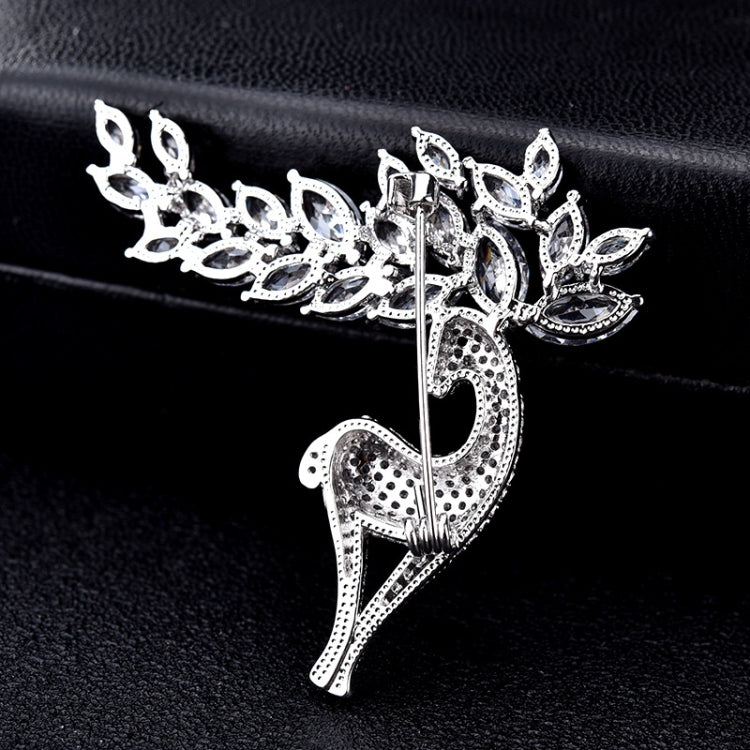 ผู้หญิงแฟชั่นคริสตัลเพทายกวางน่ารักเข็มกลัด, Cute Deer