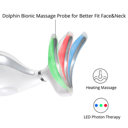 ไฟฟ้า Dolphin คอนวดกำจัดริ้วรอยมือถือการสั่นสะเทือนคอนวดหน้าความงามเครื่องมือ