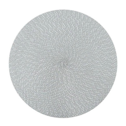 แผ่นรองจานทอวงรี PP ทรงกลม 2 ชิ้น, Diameter 36cm, Diameter 18cm