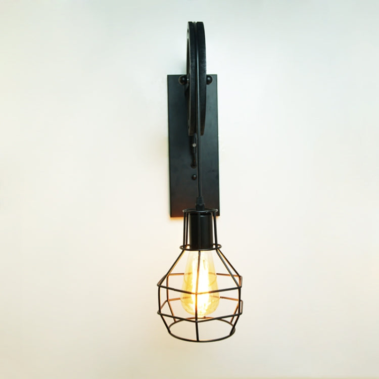 40W Grenade Retro Wrought Iron Pulley ยกโคมไฟติดผนังทางเดินระเบียงทางเดินโคมไฟ