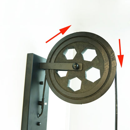 40W Grenade Retro Wrought Iron Pulley ยกโคมไฟติดผนังทางเดินระเบียงทางเดินโคมไฟ