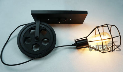 40W Grenade Retro Wrought Iron Pulley ยกโคมไฟติดผนังทางเดินระเบียงทางเดินโคมไฟ