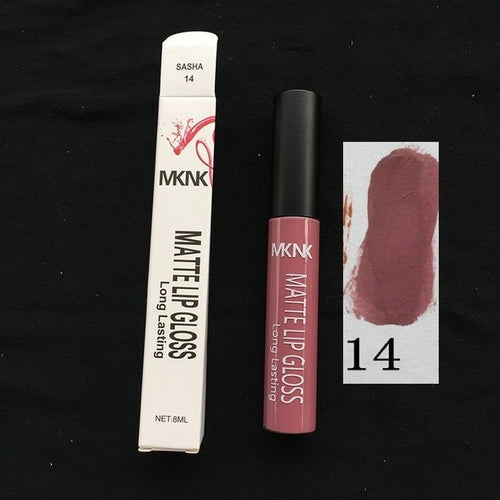 เซ็กซี่กันน้ำลิปสติก Matte Lip GLOSS Velvet Long Lasting Lipstick เครื่องสำอางค์แต่งหน้า