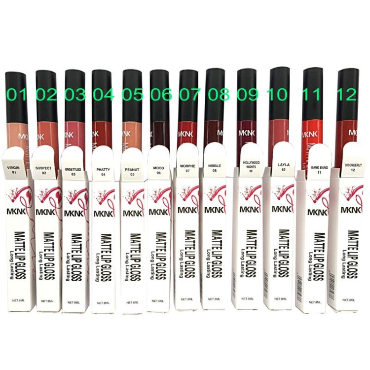 เซ็กซี่กันน้ำลิปสติก Matte Lip GLOSS Velvet Long Lasting Lipstick เครื่องสำอางค์แต่งหน้า