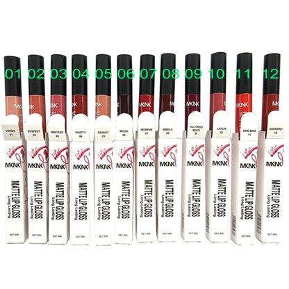 เซ็กซี่กันน้ำลิปสติก Matte Lip GLOSS Velvet Long Lasting Lipstick เครื่องสำอางค์แต่งหน้า