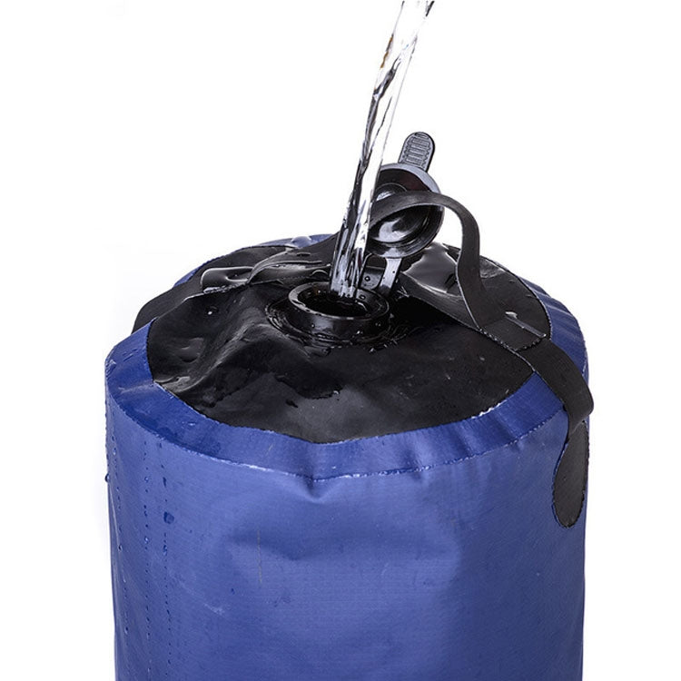 11L แคมป์ปิ้งกลางแจ้งเดินป่า PVC แบบพกพาอาบน้ำถังเก็บน้ำถุงน้ำฝักบัว