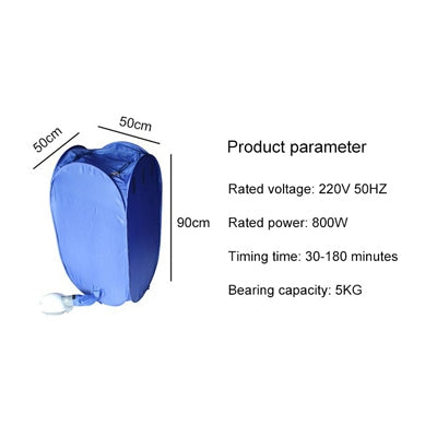 พับได้ฟรีติดตั้งเครื่องอบผ้าขนาดเล็กแบบพกพาในครัวเรือน, Mini Clothes Dryer