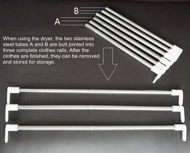 พับได้ฟรีติดตั้งเครื่องอบผ้าขนาดเล็กแบบพกพาในครัวเรือน, Mini Clothes Dryer