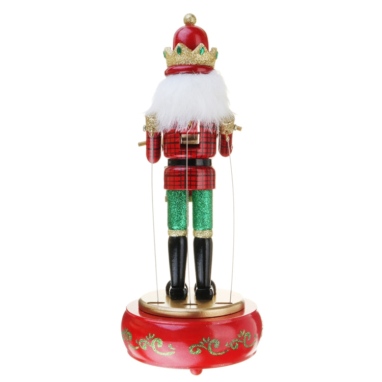Retro ไม้ Nutcracker กลองกล่องดนตรีสำหรับของขวัญตกแต่งบ้านสไตล์วินเทจ