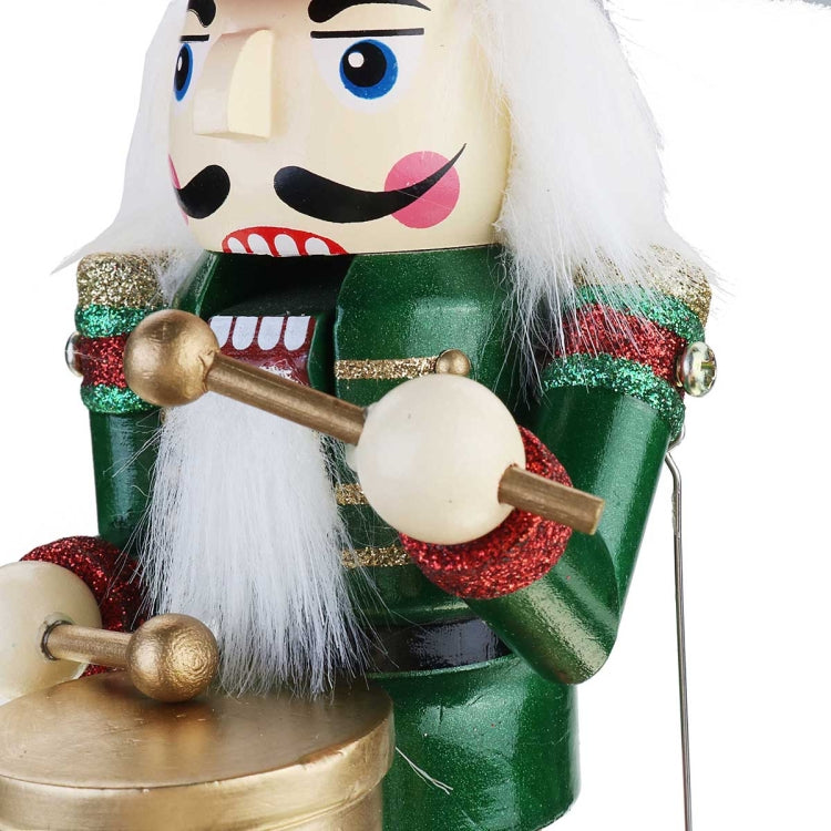 Retro ไม้ Nutcracker กลองกล่องดนตรีสำหรับของขวัญตกแต่งบ้านสไตล์วินเทจ