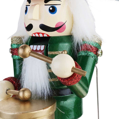 Retro ไม้ Nutcracker กลองกล่องดนตรีสำหรับของขวัญตกแต่งบ้านสไตล์วินเทจ