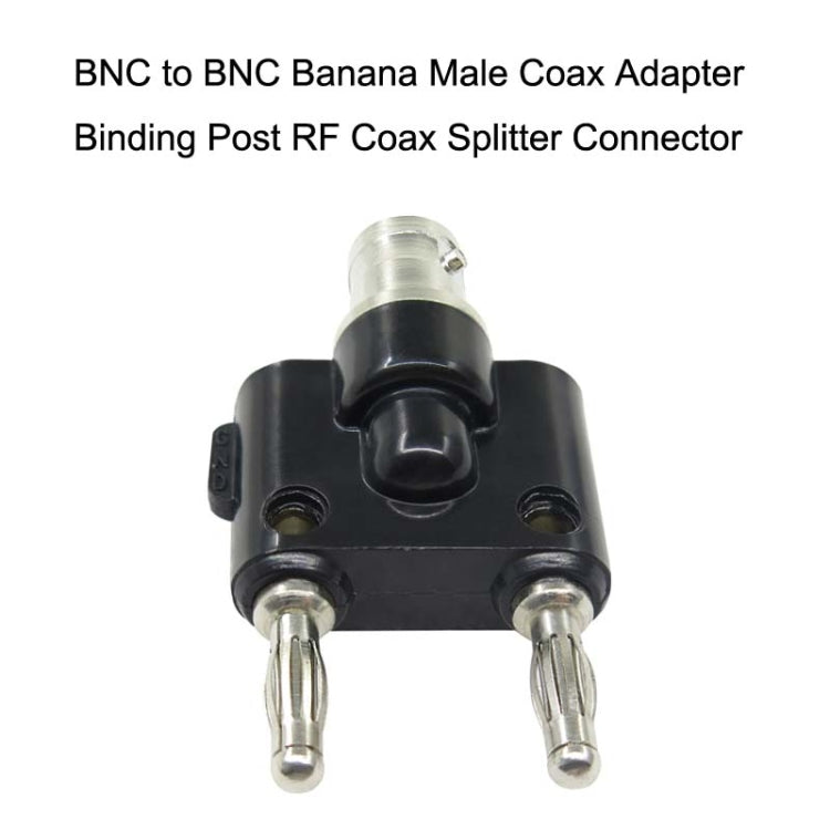5 ชิ้น BNC หญิงถึงอะแดปเตอร์ปลั๊กกล้วยคู่ที่ผูกขั้วต่อตัวผู้, BNC Female To Dual Banana Male