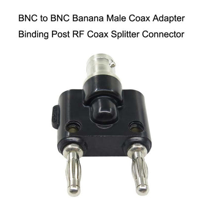 5 ชิ้น BNC หญิงถึงอะแดปเตอร์ปลั๊กกล้วยคู่ที่ผูกขั้วต่อตัวผู้, BNC Female To Dual Banana Male