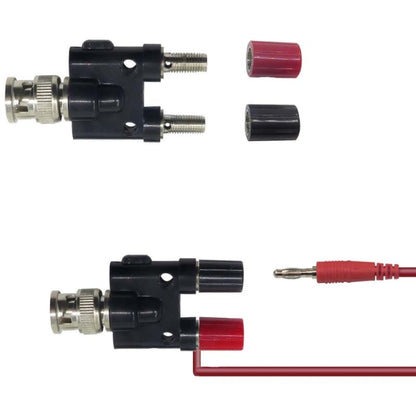 5 ชิ้น BNC ปลั๊กชายกล้วย 2 แจ็คหญิงอะแดปเตอร์ RF, BNC Male to Two Banana Female