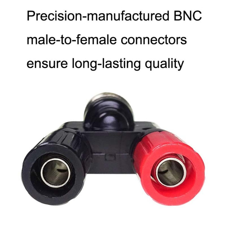 5 ชิ้น BNC ปลั๊กชายกล้วย 2 แจ็คหญิงอะแดปเตอร์ RF, BNC Male to Two Banana Female