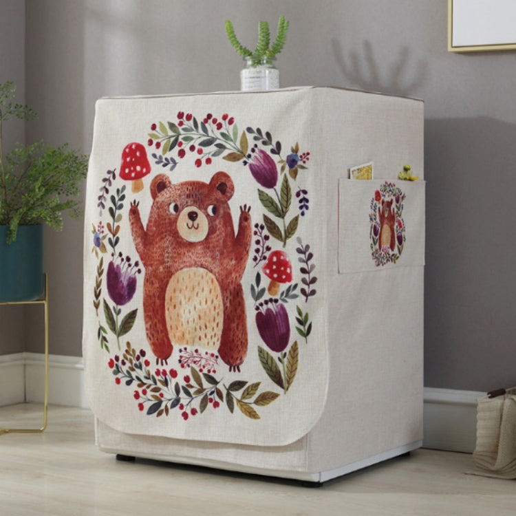 การ์ตูนผ้าฝ้ายและผ้าลินินกลองลูกกลิ้งเครื่องซักผ้าฝุ่น, 83x60x60cm