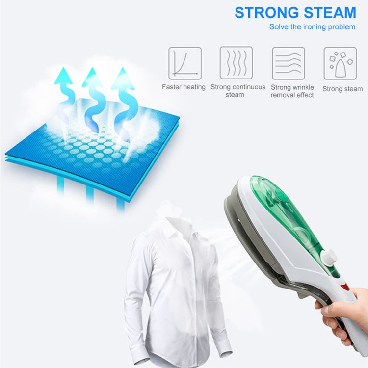 แปรงรีดผ้ามือถือ Steamer แบบพกพาเตารีดไอน้ำ, US Plug 110V, AU Plug 220V, UK Plug 220V, EU Plug 220V