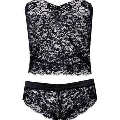 Corset Lace Brassiere Push Up เสื้อกั๊ก Bra และชุดกางเกงชุดชั้นในชุด, S, M, XL