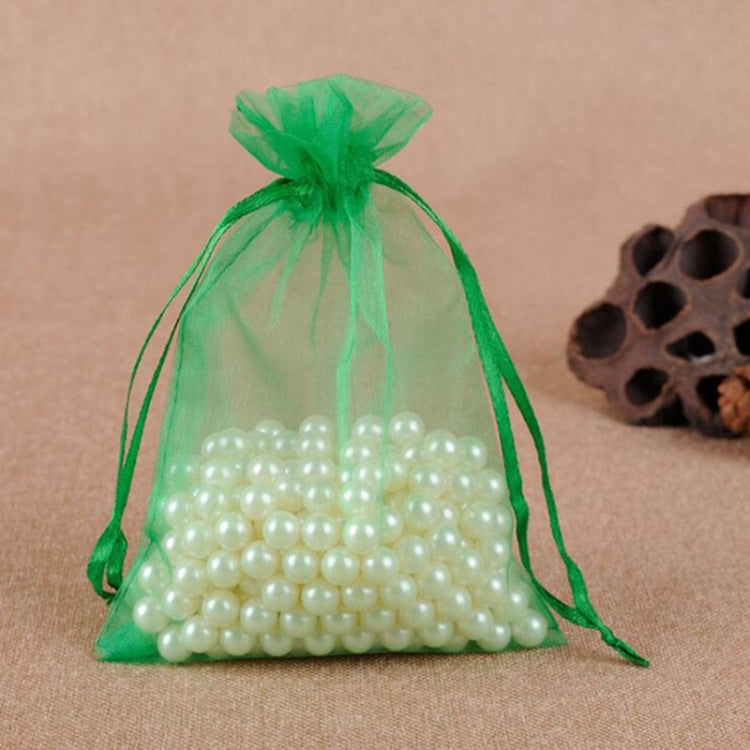 100 ชิ้นถุงของขวัญเครื่องประดับ Organza กระเป๋างานแต่งงานงานเลี้ยงวันเกิด Drawable กระเป๋า, 7X9cm
