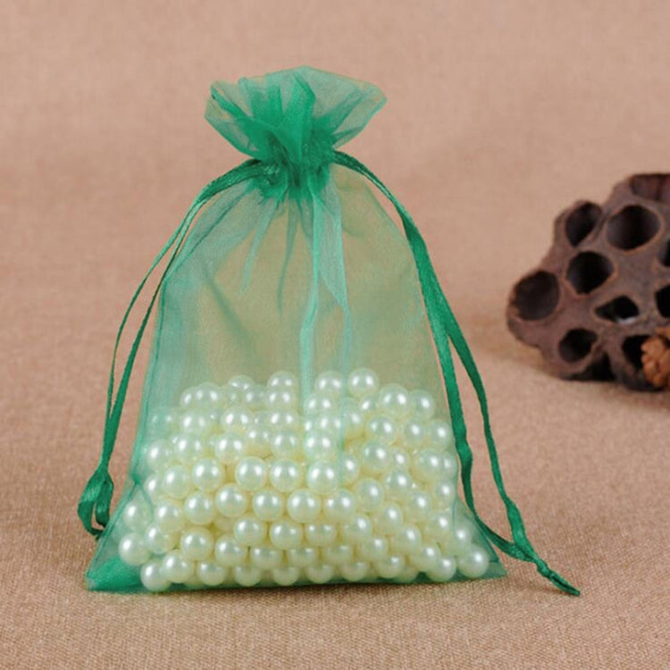 100 ชิ้นถุงของขวัญเครื่องประดับ Organza กระเป๋างานแต่งงานงานเลี้ยงวันเกิด Drawable กระเป๋า, 7X9cm