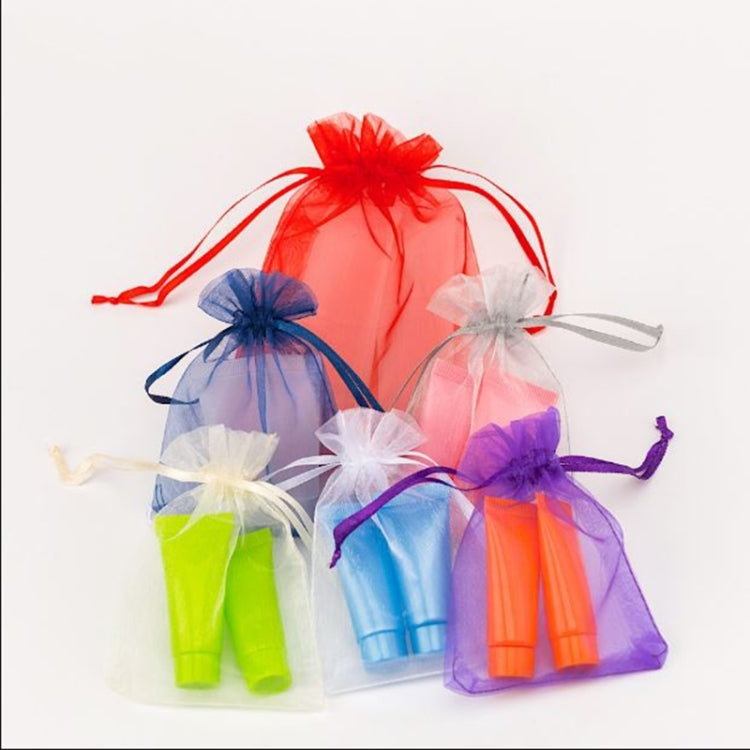 100 ชิ้นถุงของขวัญเครื่องประดับ Organza กระเป๋างานแต่งงานงานเลี้ยงวันเกิด Drawable กระเป๋า, 10x15cm