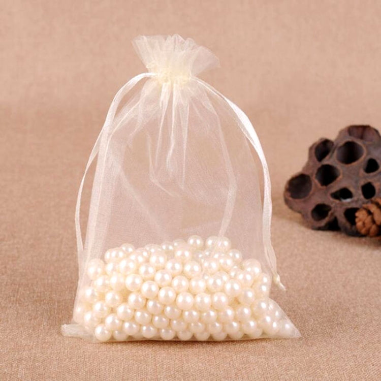 100 ชิ้นถุงของขวัญเครื่องประดับ Organza กระเป๋างานแต่งงานงานเลี้ยงวันเกิด Drawable กระเป๋า, 10x15cm