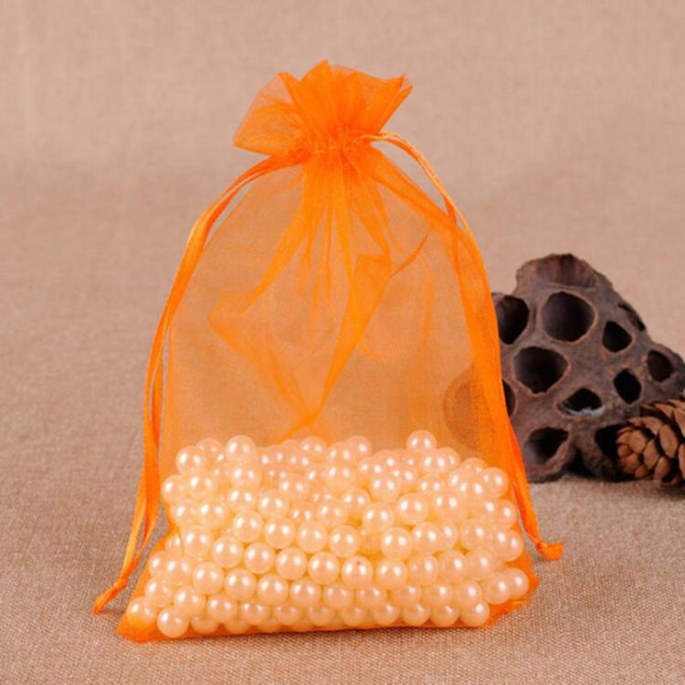 100 ชิ้นถุงของขวัญเครื่องประดับ Organza กระเป๋างานแต่งงานงานเลี้ยงวันเกิด Drawable กระเป๋า, 10x15cm