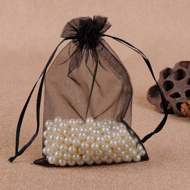 100 ชิ้นถุงของขวัญเครื่องประดับ Organza กระเป๋างานแต่งงานงานเลี้ยงวันเกิด Drawable กระเป๋า, 13X18cm