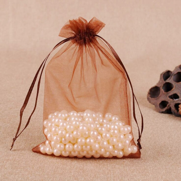 100 ชิ้นถุงของขวัญเครื่องประดับ Organza กระเป๋างานแต่งงานงานเลี้ยงวันเกิด Drawable กระเป๋า, 13X18cm