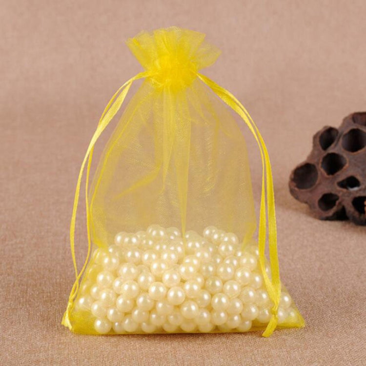 100 ชิ้นถุงของขวัญเครื่องประดับ Organza กระเป๋างานแต่งงานงานเลี้ยงวันเกิด Drawable กระเป๋า, 16X22cm, 9X12cm